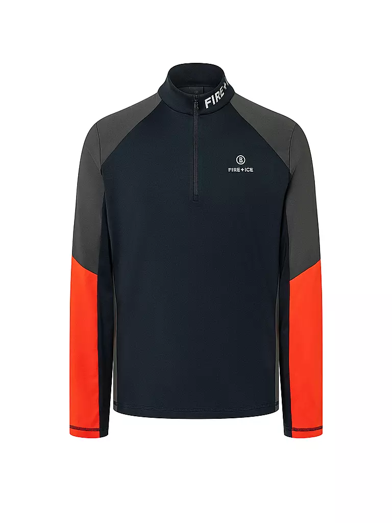 BOGNER FIRE+ICE | Sous-pull de ski zippé Berkan pour homme | Bleu foncé