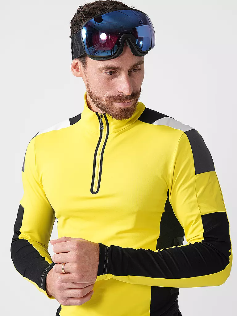 BOGNER | Sous-pull zippé pour homme Mica2 | Jaune