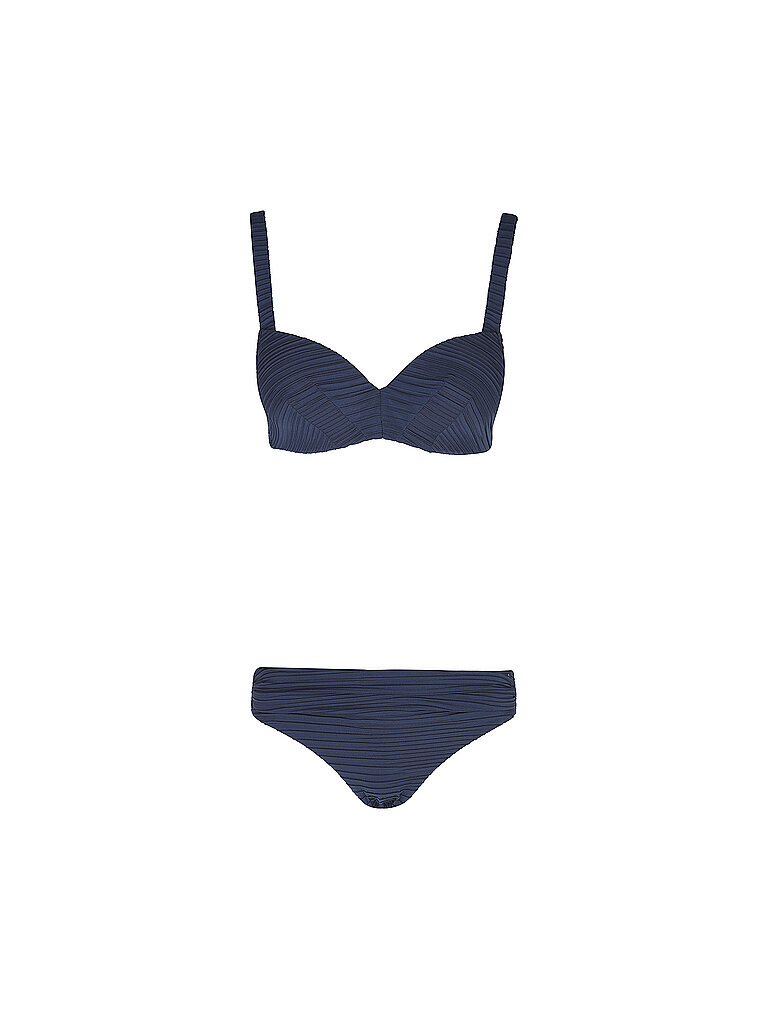 Maillot de bain deux pièces bleu marine 40 C/D