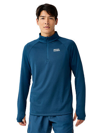 BROOKS | Haut de running thermique réfléchissant 1/4 zip pour homme