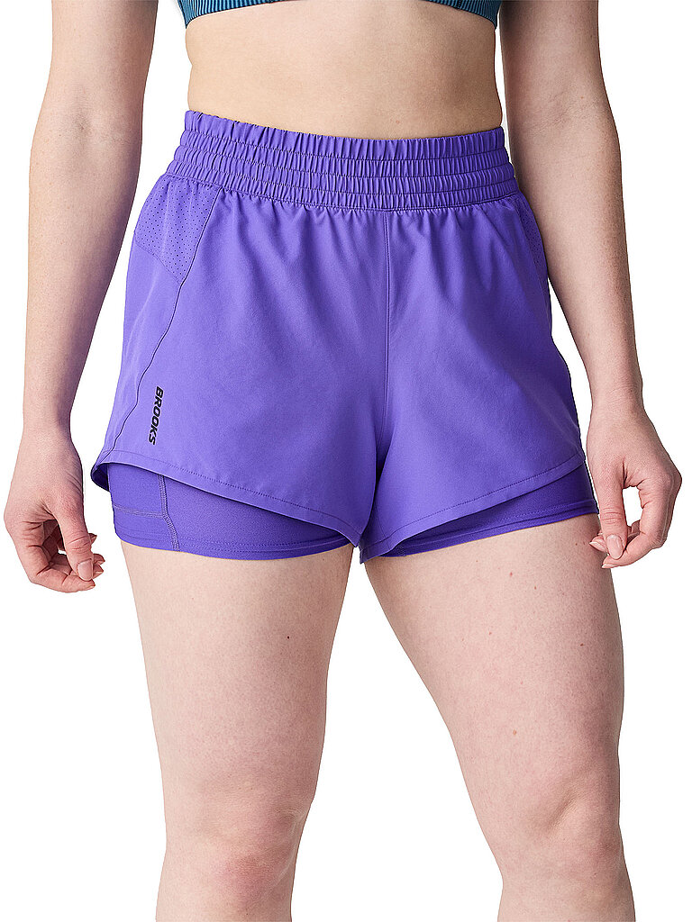 Short de course 2en1 Dashs lilas M