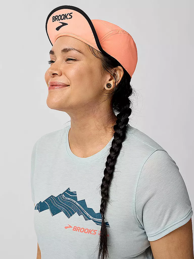 BROOKS | Casquette Femme Légère Pliable 2.0 | Corail