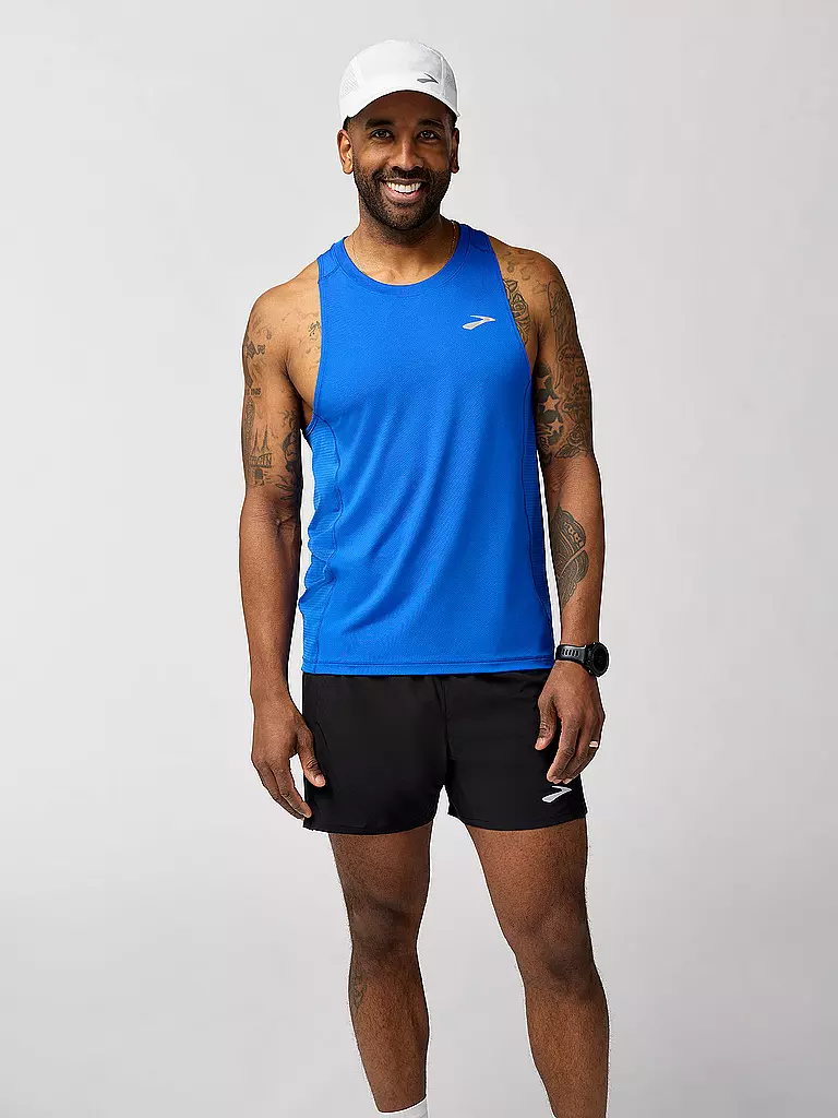 BROOKS | Débardeur de course pour homme Atmosphere 3.0 | Bleu