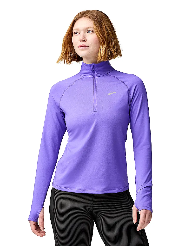 BROOKS | Damen Lauf Zipshirt Dash 3.0  | Lilas