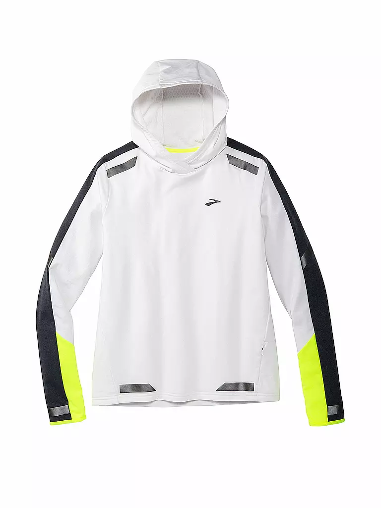BROOKS | Damen Laufhoodie Run Visible Thermal | Blanc