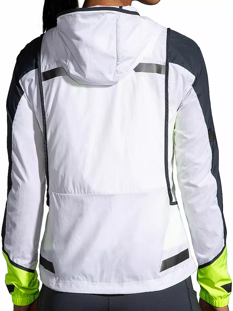 BROOKS | Damen Laufjacke Run Visible Convertible Jacket | Blanc