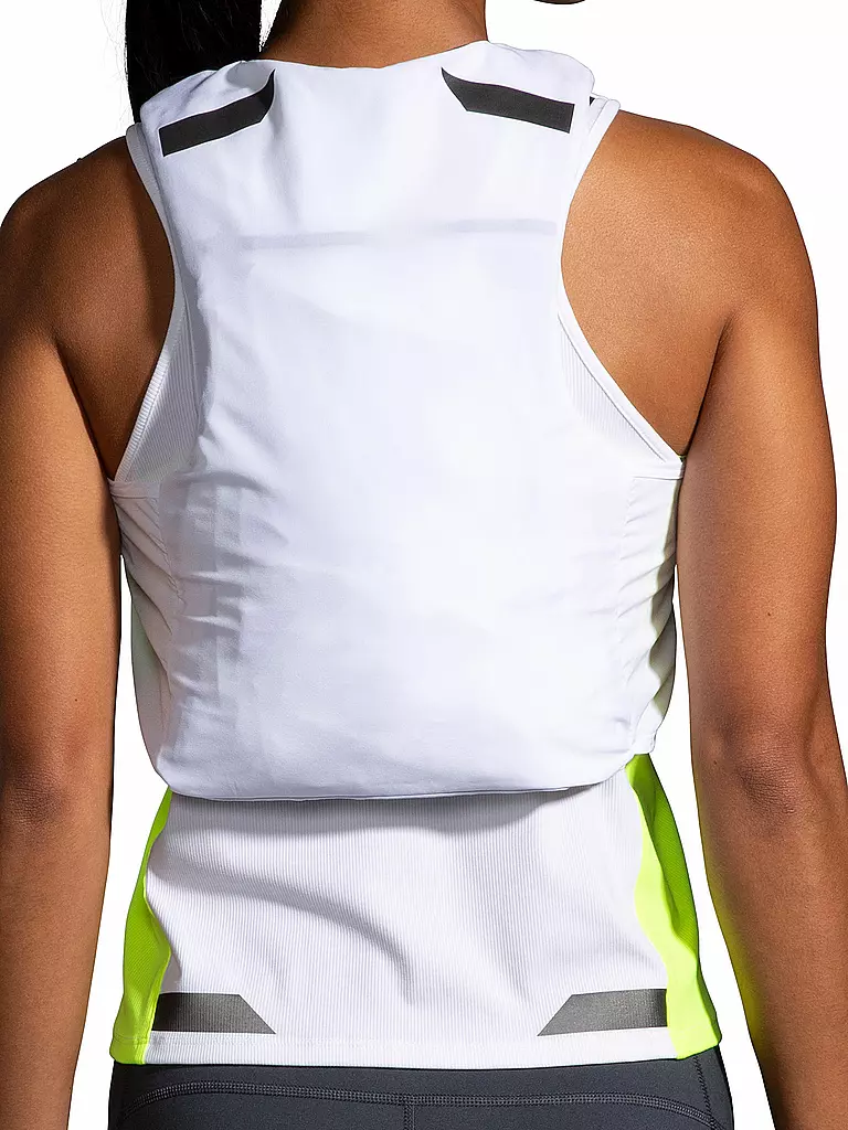 BROOKS | Damen Laufjacke Run Visible Convertible Jacket | Blanc