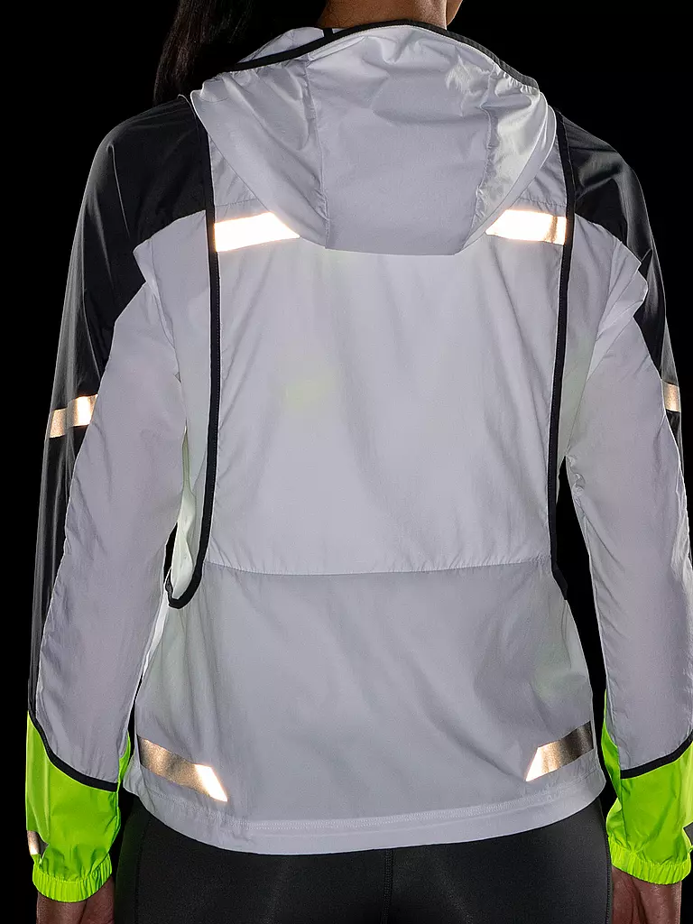 BROOKS | Damen Laufjacke Run Visible Convertible Jacket | Blanc