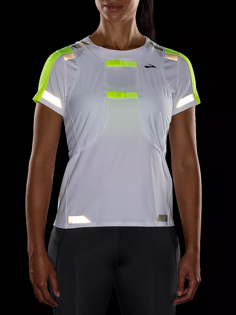 BROOKS | Damen Laufjacke Run Visible Convertible Jacket | Blanc