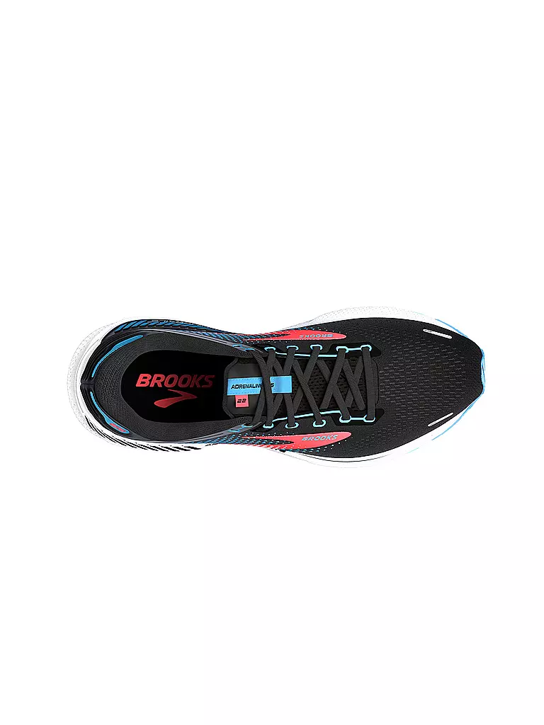 BROOKS | Damen Laufschuhe Adrenaline GTS 22 WS BLACK/LAKE BLUE/CORAL | Noir
