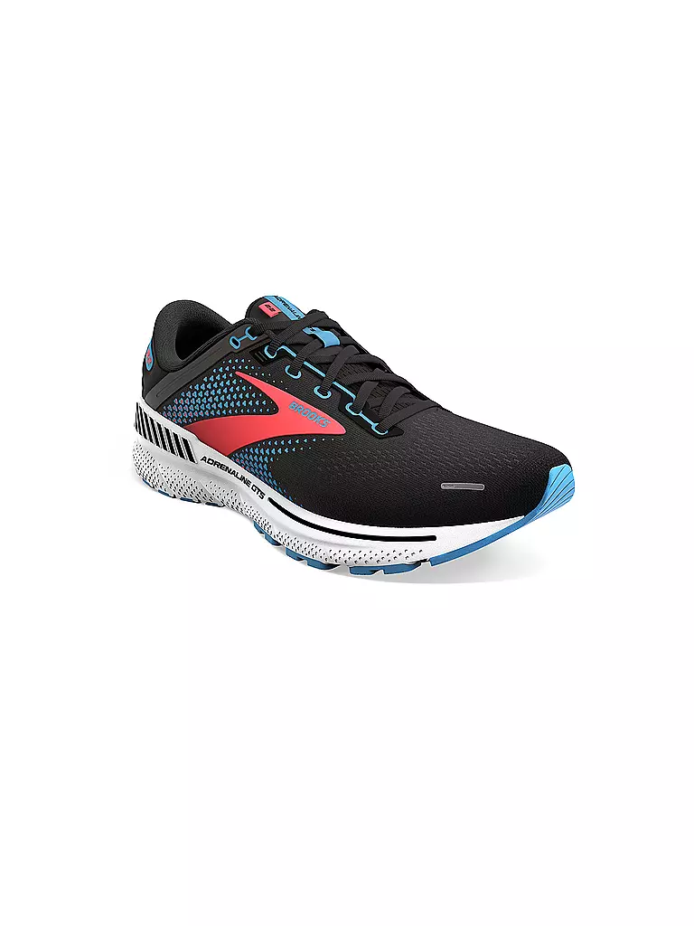 BROOKS | Damen Laufschuhe Adrenaline GTS 22 WS BLACK/LAKE BLUE/CORAL | Noir