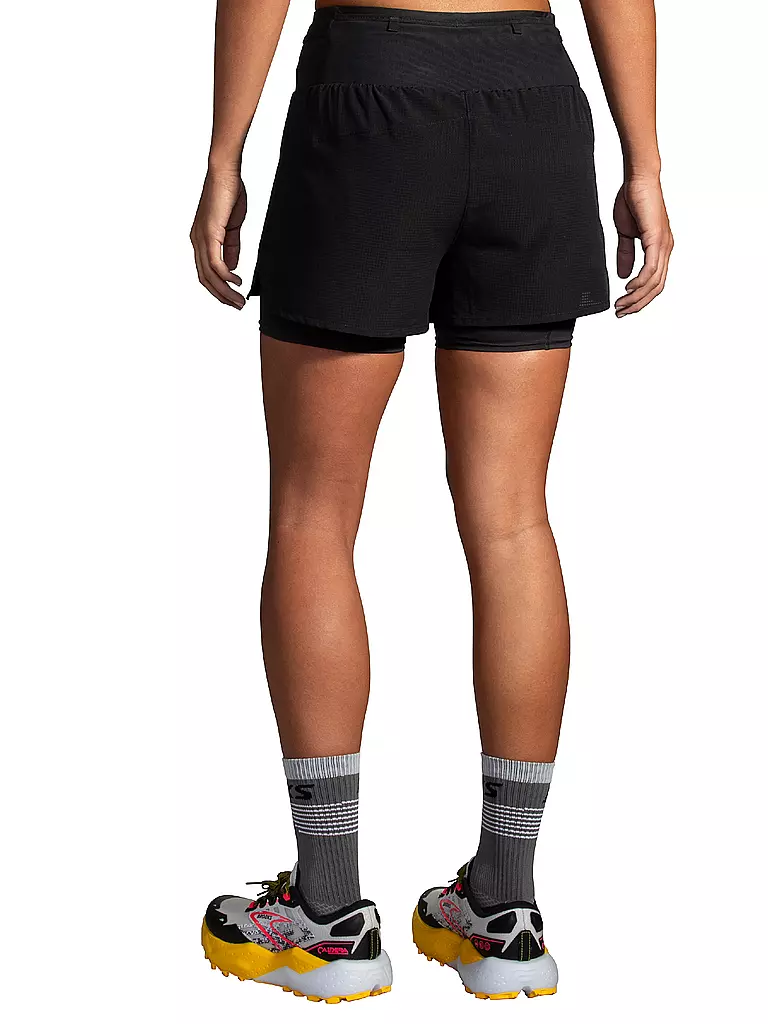 BROOKS | Damen Laufshort Hight Point 2in1 2.0 | Noir