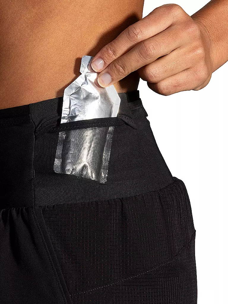 BROOKS | Damen Laufshort Hight Point 2in1 2.0 | Noir