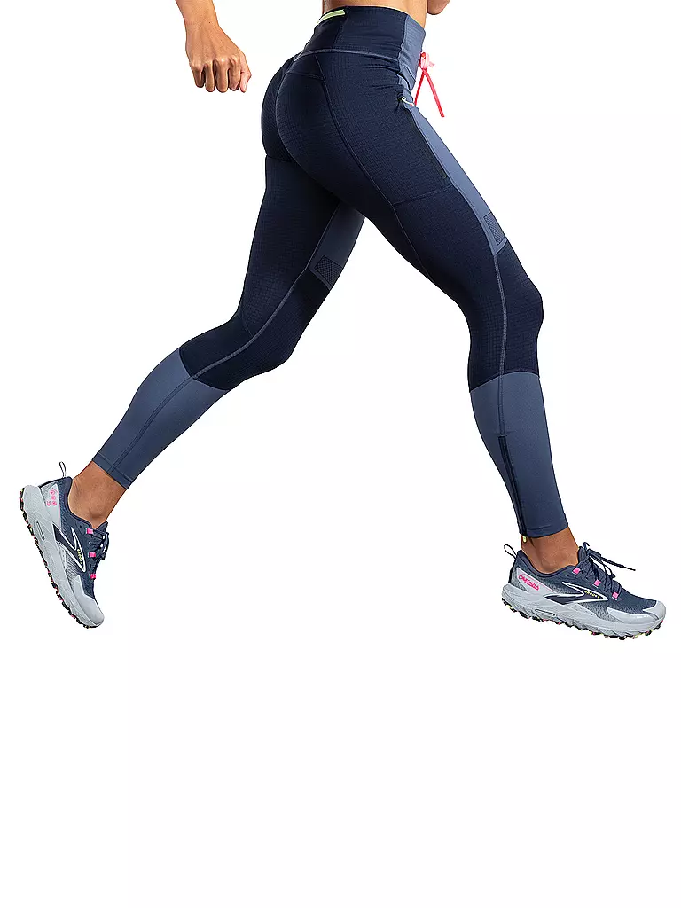 BROOKS | Damen Lauftight High Point | Bleu foncé