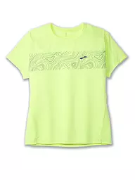 BROOKS | Damen Trail Laufshirt Print Free | Vert
