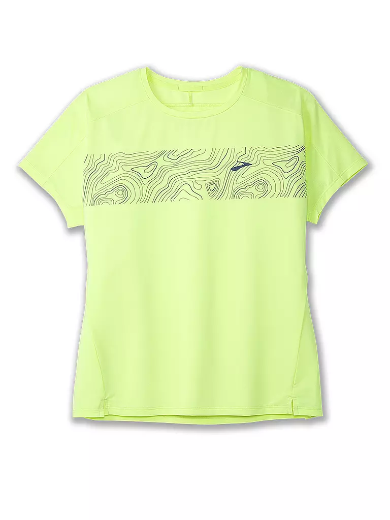 BROOKS | Damen Trail Laufshirt Print Free | Vert