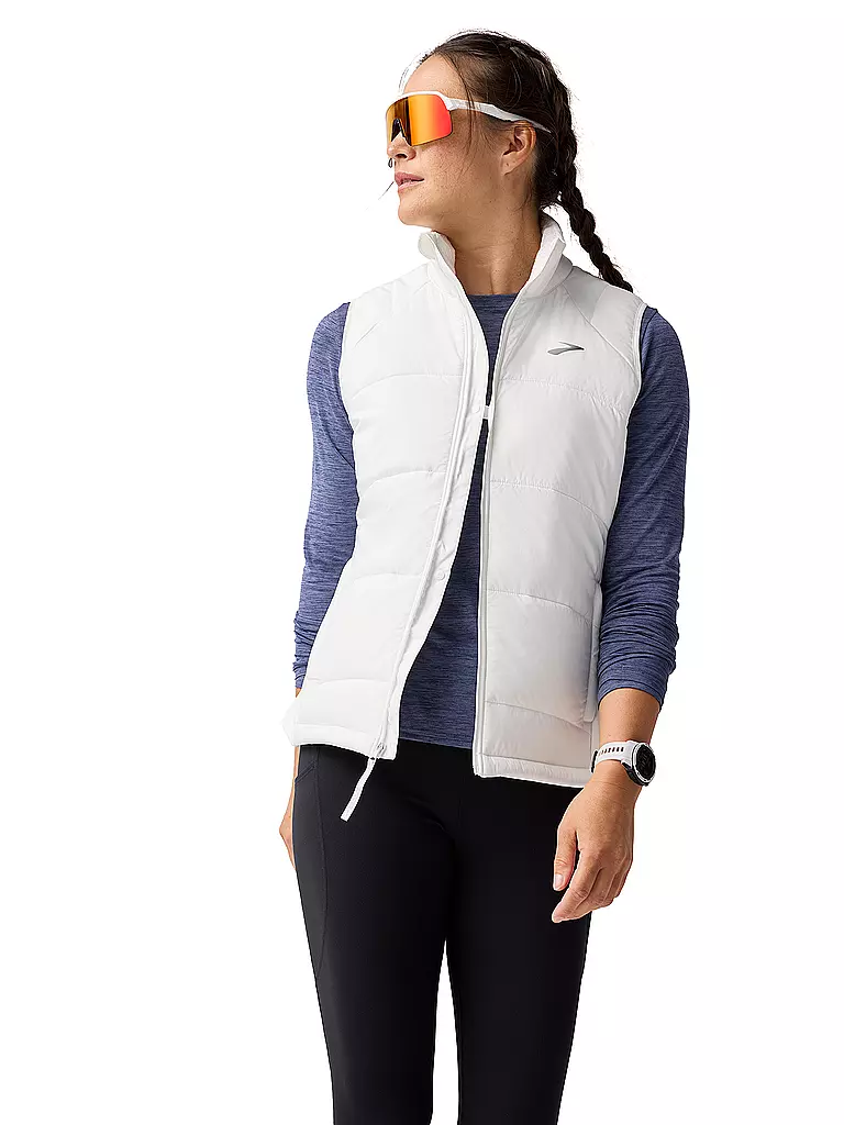 BROOKS | Gilet de course pour femmes Shield Hybrid 3.0 | Blanc