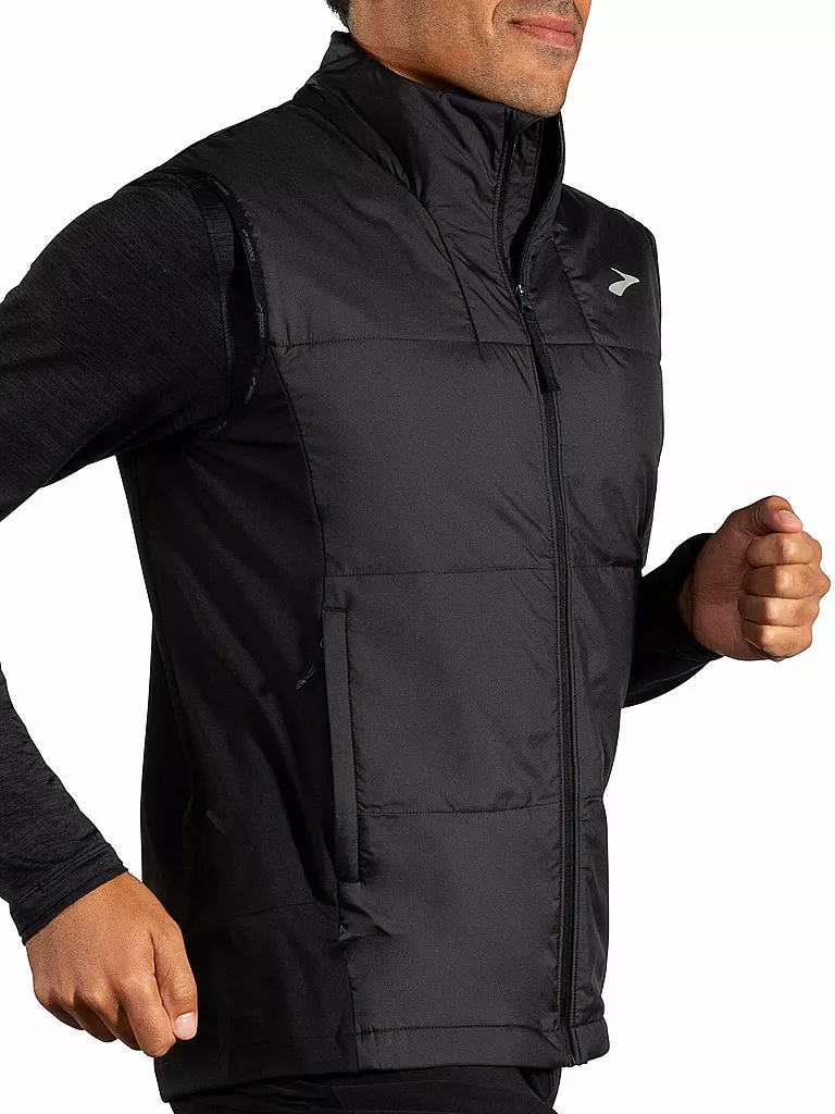 BROOKS | Gilet de course pour homme Shield Hybrid 3.0 | Noir