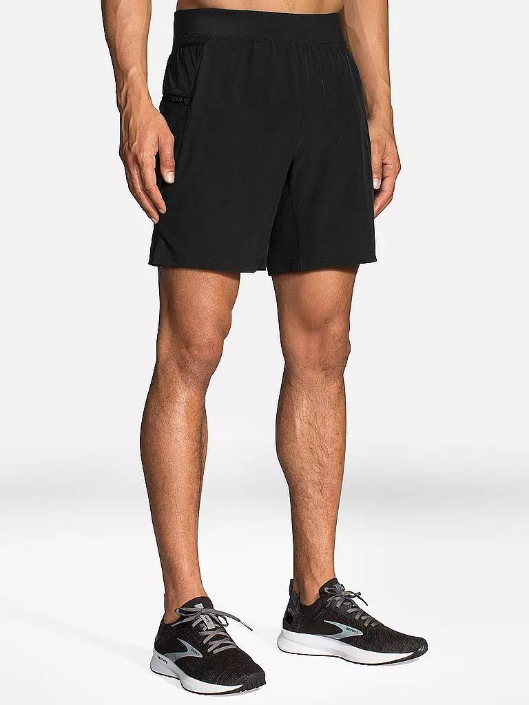 BROOKS | Herren 2in1 Laufshort Sherpa 7" | Noir