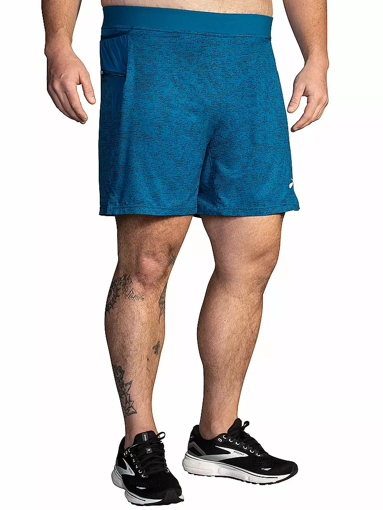 BROOKS | Herren 2in1 Laufshort Sherpa 7" | Bleu