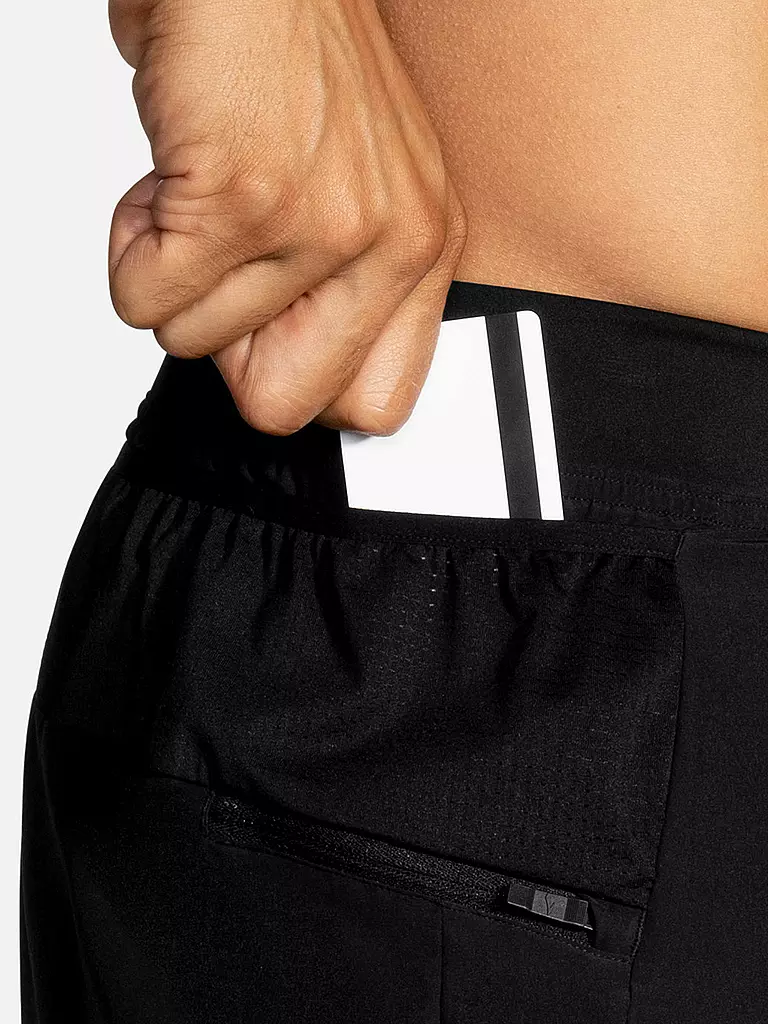 BROOKS | Herren 2in1 Laufshort Sherpa 7" | Noir
