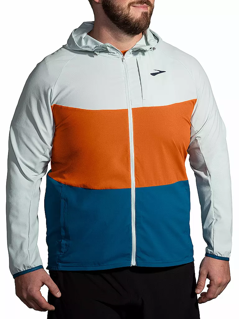 BROOKS | Herren Laufjacke Canopy | Orange