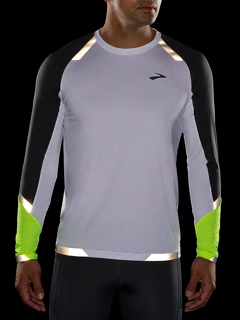 BROOKS | Herren Laufshirt Visible | Blanc
