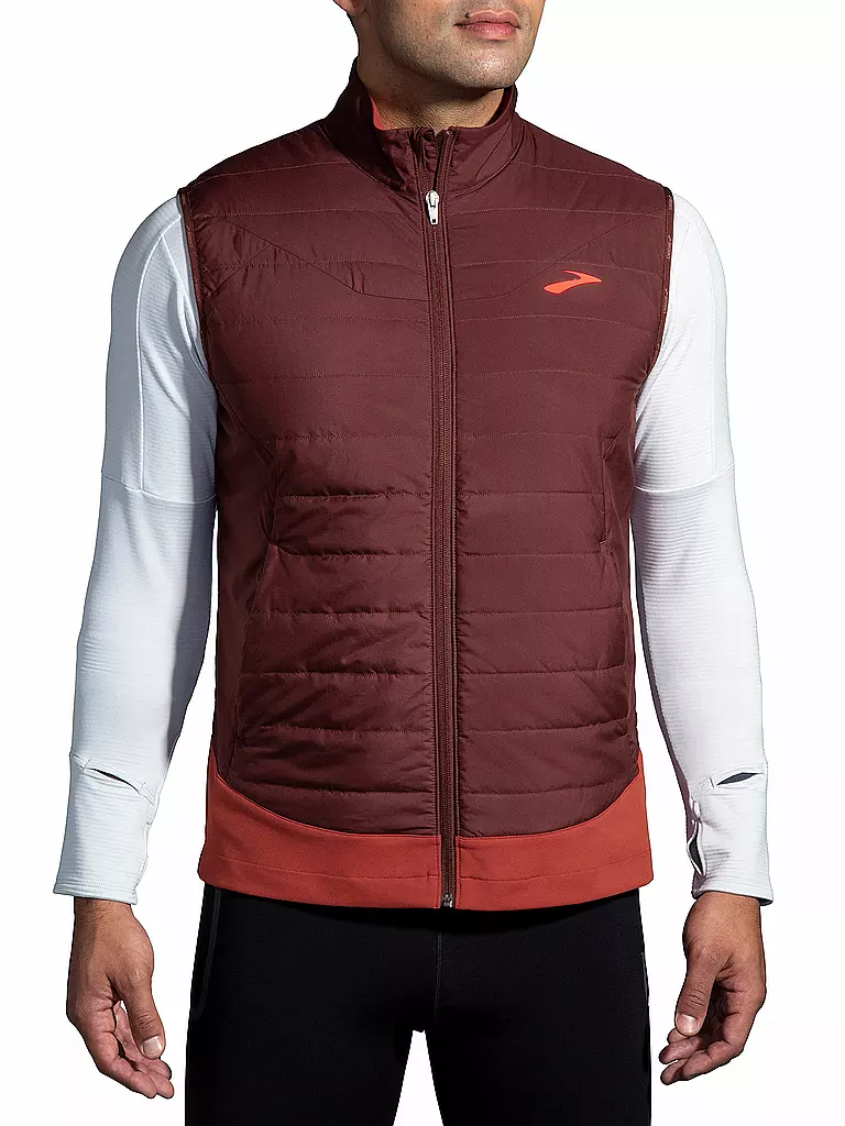 BROOKS | Herren Laufweste Shield Hybrid Vest 2.0 | Rouge