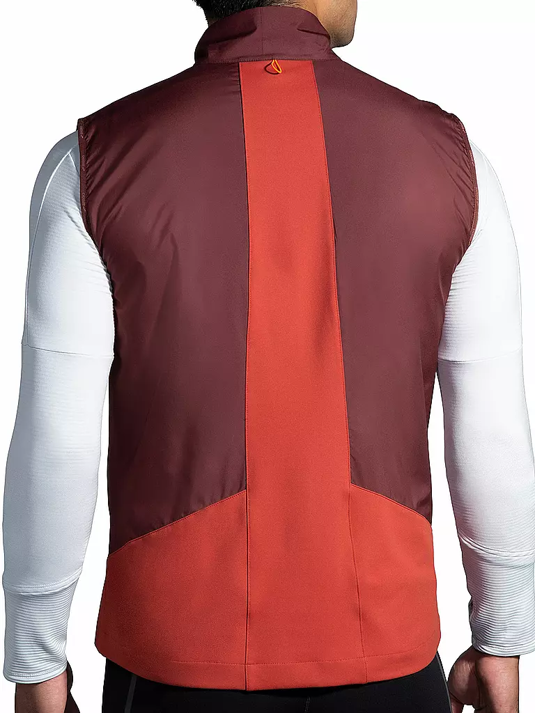 BROOKS | Herren Laufweste Shield Hybrid Vest 2.0 | Rouge