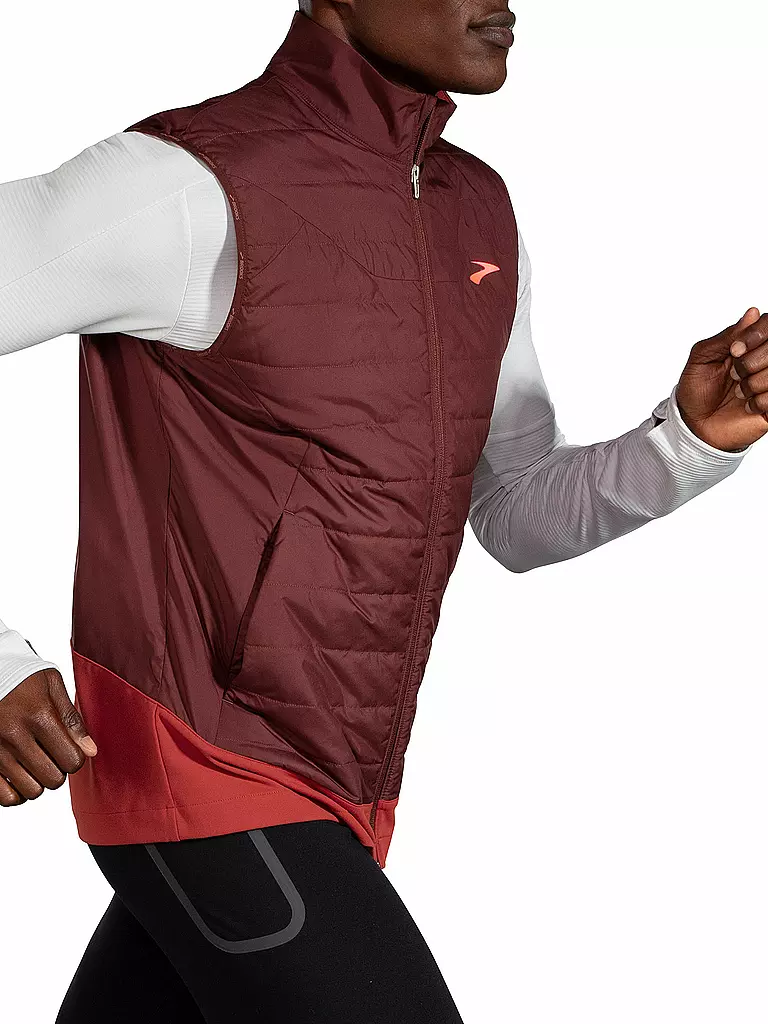 BROOKS | Herren Laufweste Shield Hybrid Vest 2.0 | Rouge