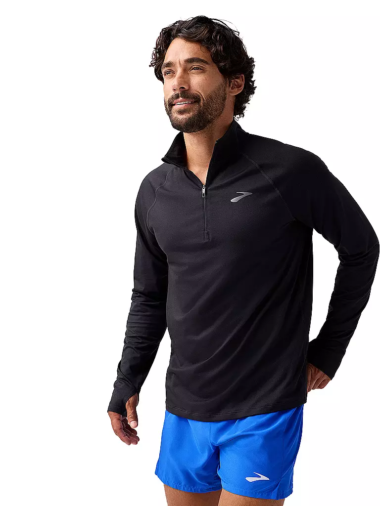 BROOKS | Lauf Zipshirt Dash 3.0 pour homme | Noir