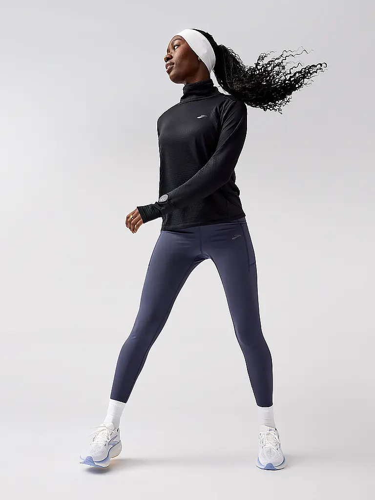 BROOKS | Lauftight thermique Momentum 2.0 pour femme | Bleu foncé