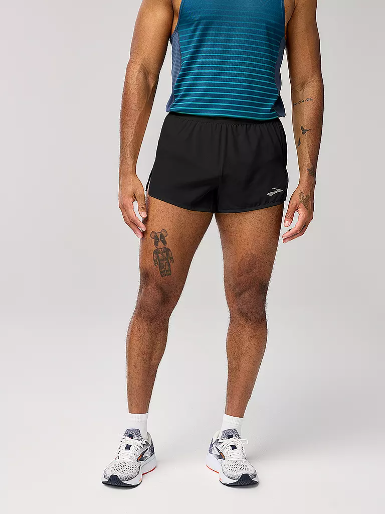 BROOKS | Short de course Breakaway 3 pour hommes | Noir