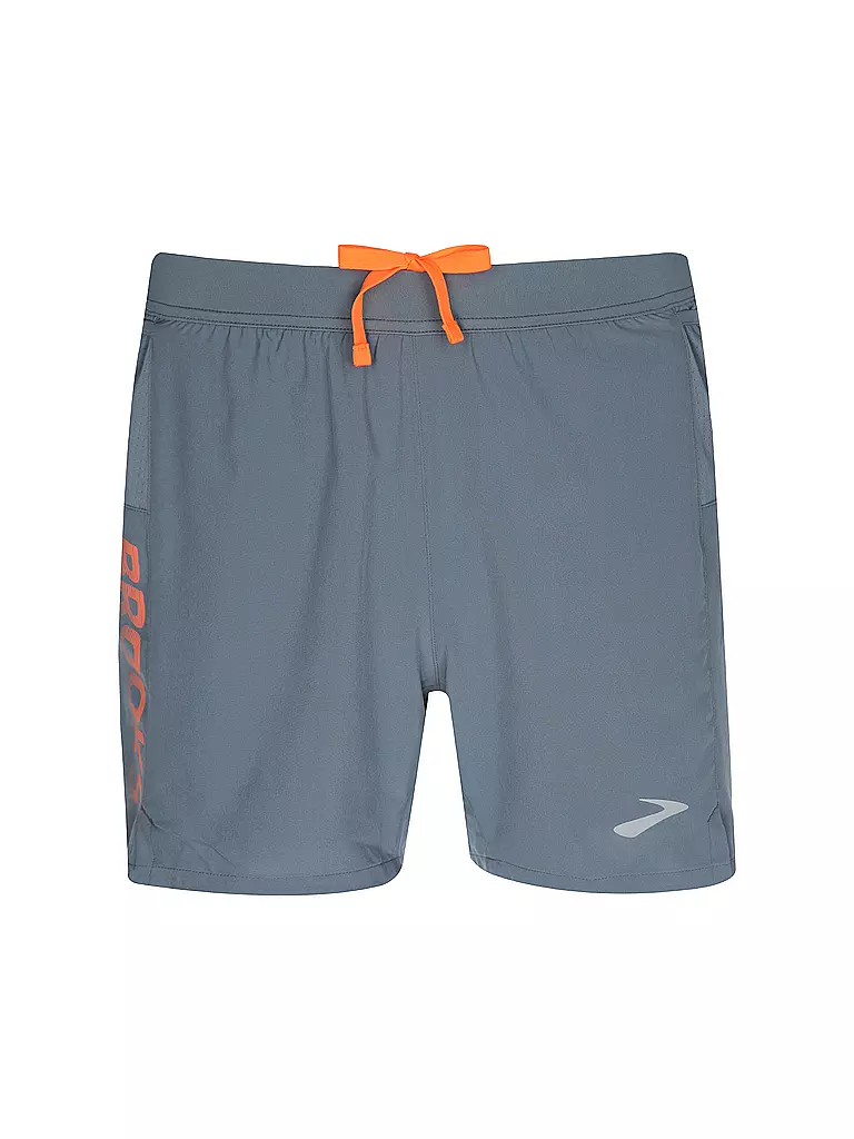 BROOKS | Short de course Journey 5 pouces pour hommes | Gris