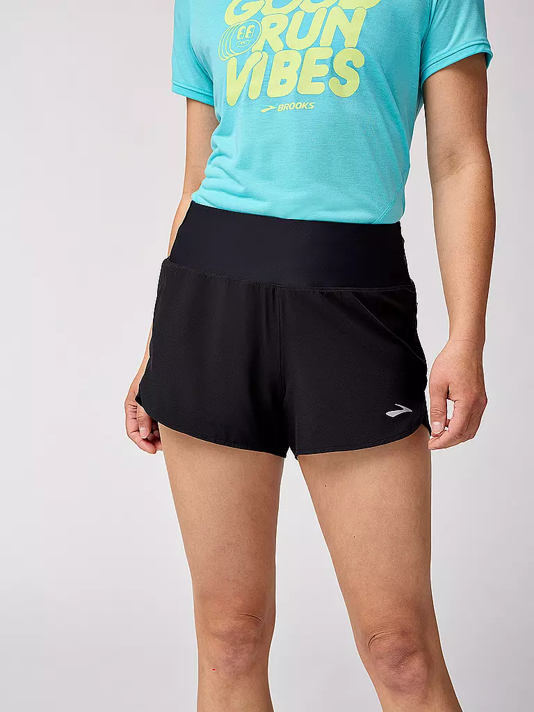 BROOKS | Short de course pour femmes Chaser 3" 2.0 | Noir