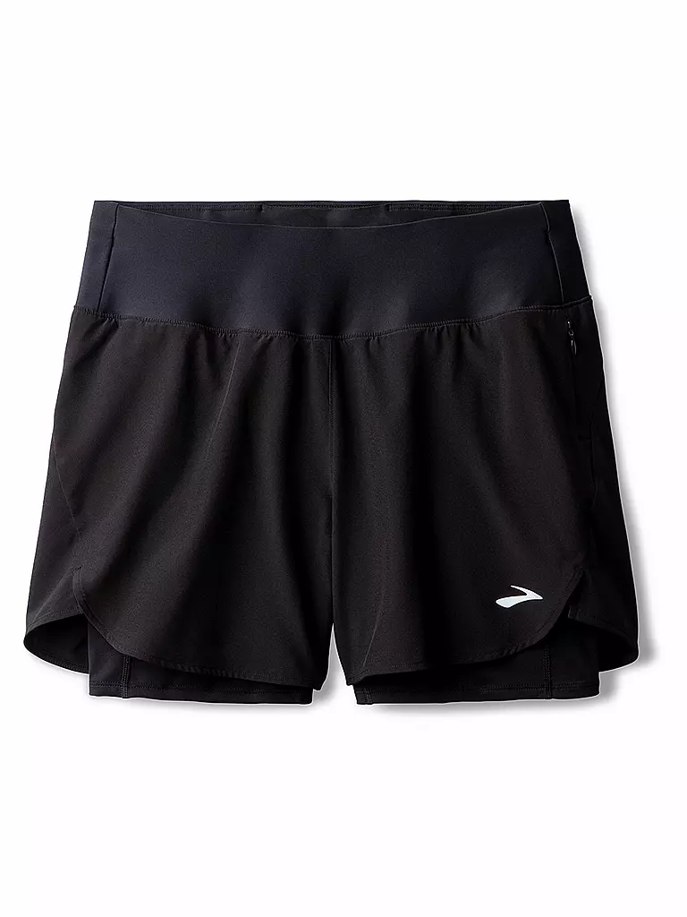 BROOKS | Short de course pour femmes Chaser 5 2en1 2.0 | Noir