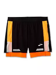 BROOKS | Short de course pour homme Run Visible 5" 2en1 2.0 | Noir