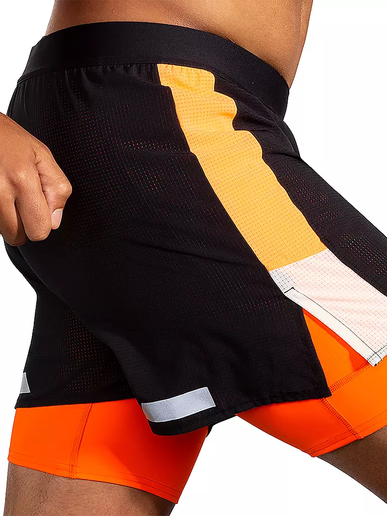 BROOKS | Short de course pour homme Run Visible 5" 2en1 2.0 |