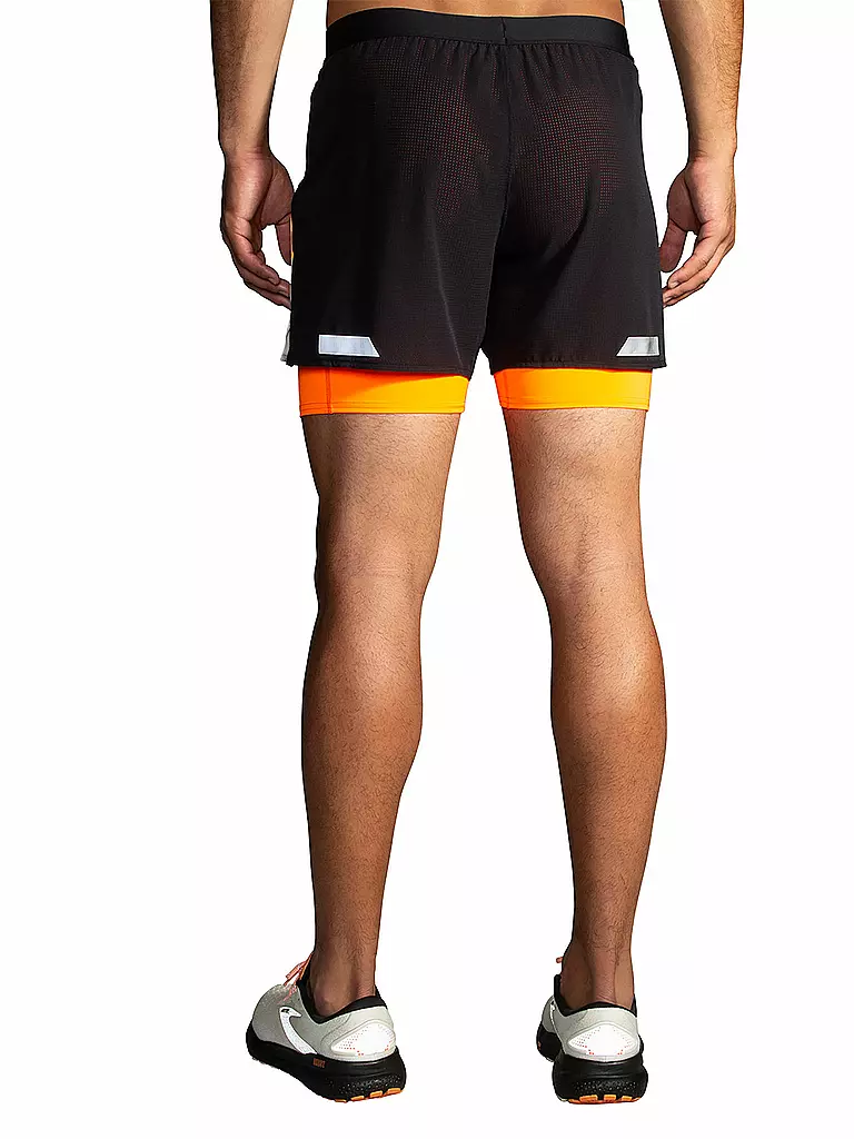 BROOKS | Short de course pour hommes Run Visible 5" 2en1 2.0 |