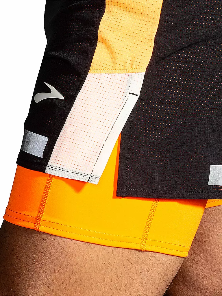 BROOKS | Short de course pour hommes Run Visible 5" 2en1 2.0 |