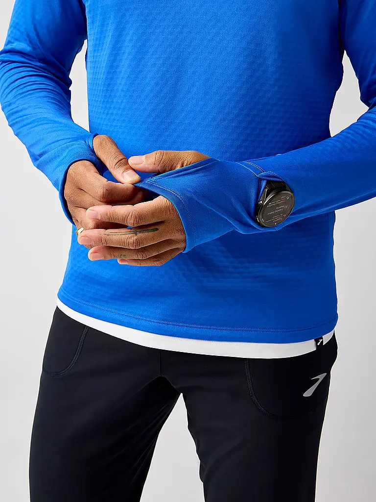 BROOKS | T-shirt de course à capuche Notch Thermal 3.0 pour hommes |