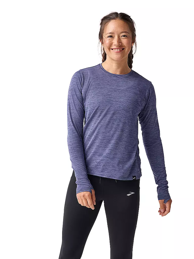BROOKS | T-shirt de course Luxe pour femmes | Bleu foncé