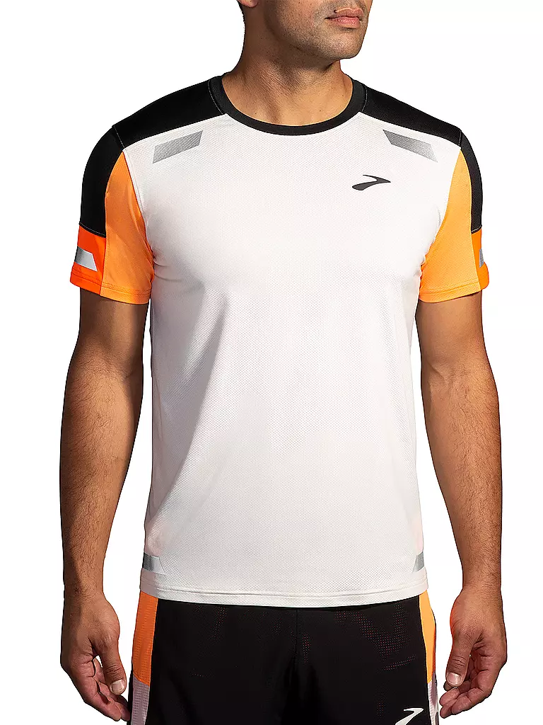 BROOKS | T-shirt de course pour homme Run Visible 2.0 | Blanc