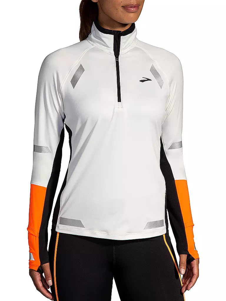 BROOKS | T-shirt de course Run Visible pour femme | Blanc
