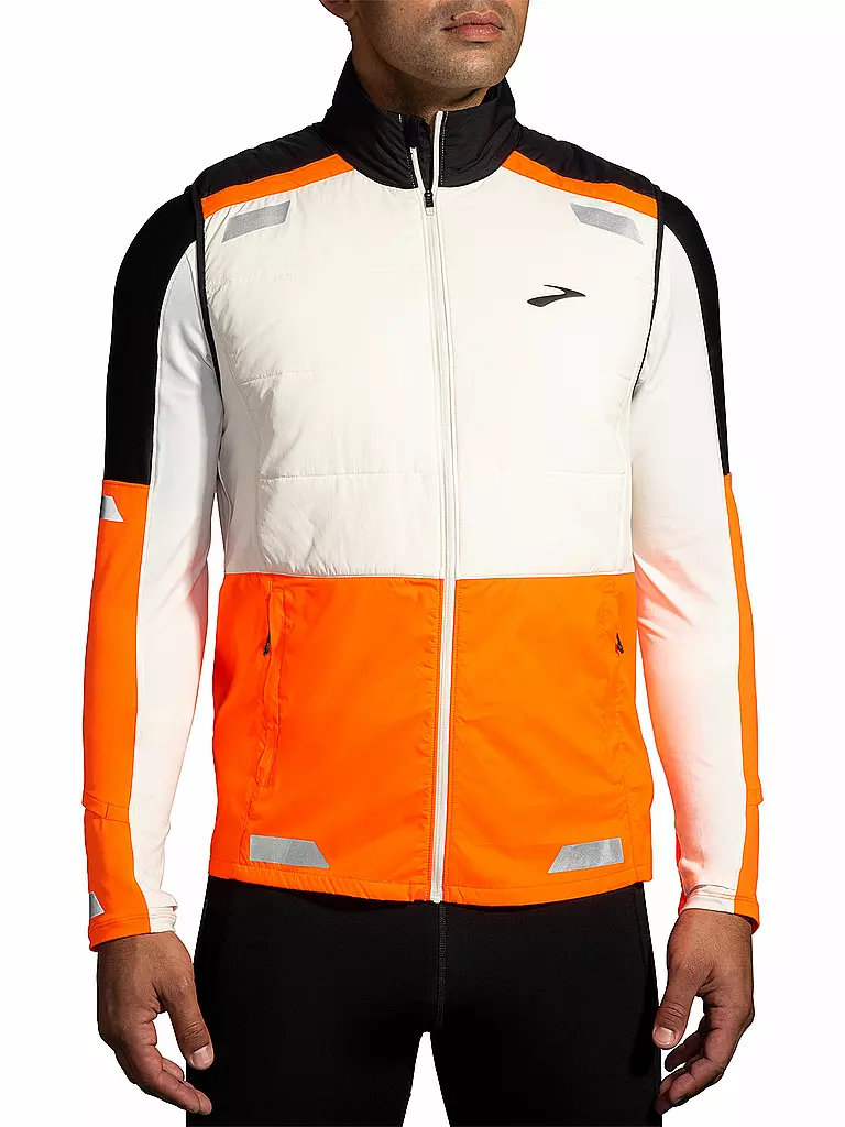 BROOKS | Veste de course isolée Run Visible 2.0 pour homme | Orange