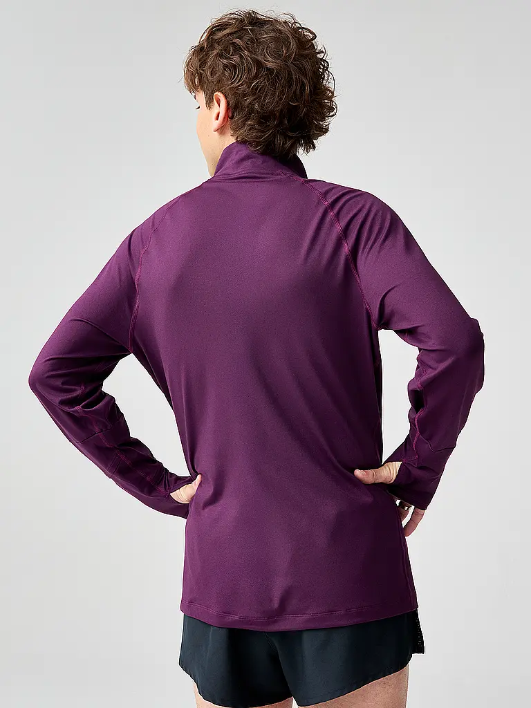 BROOKS | Zipshirt de course pour homme Dash 3.0 | Rouge foncé