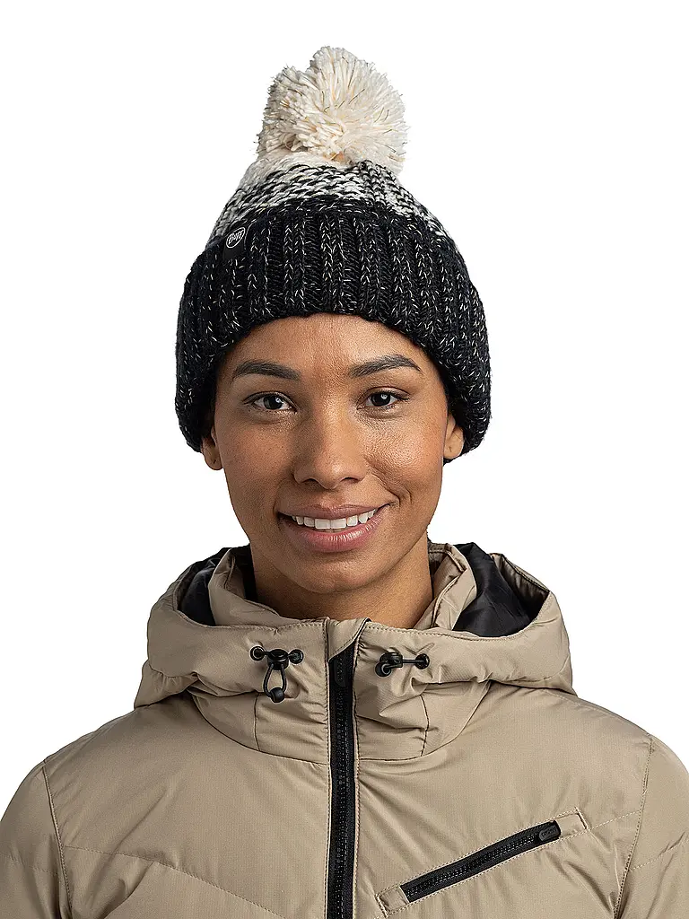 BUFF | Bonnet Anka à pompon | Noir