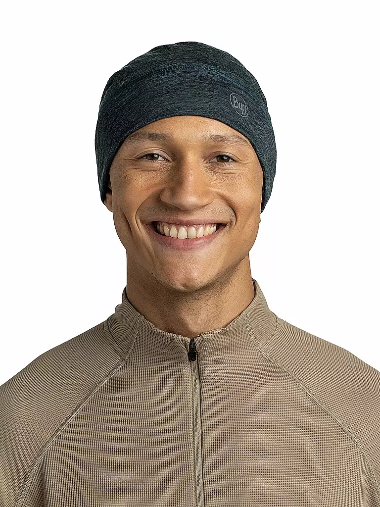 BUFF | Bonnet en laine mérinos légère | Vert foncé