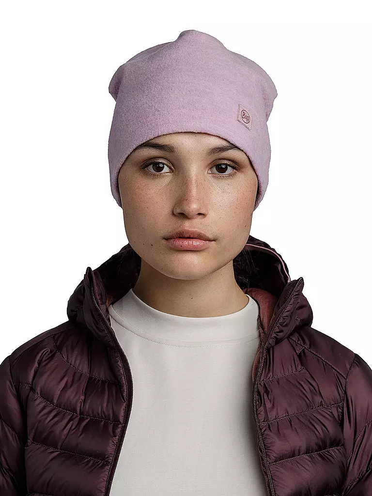 BUFF | Bonnet en laine mérinos | Rose