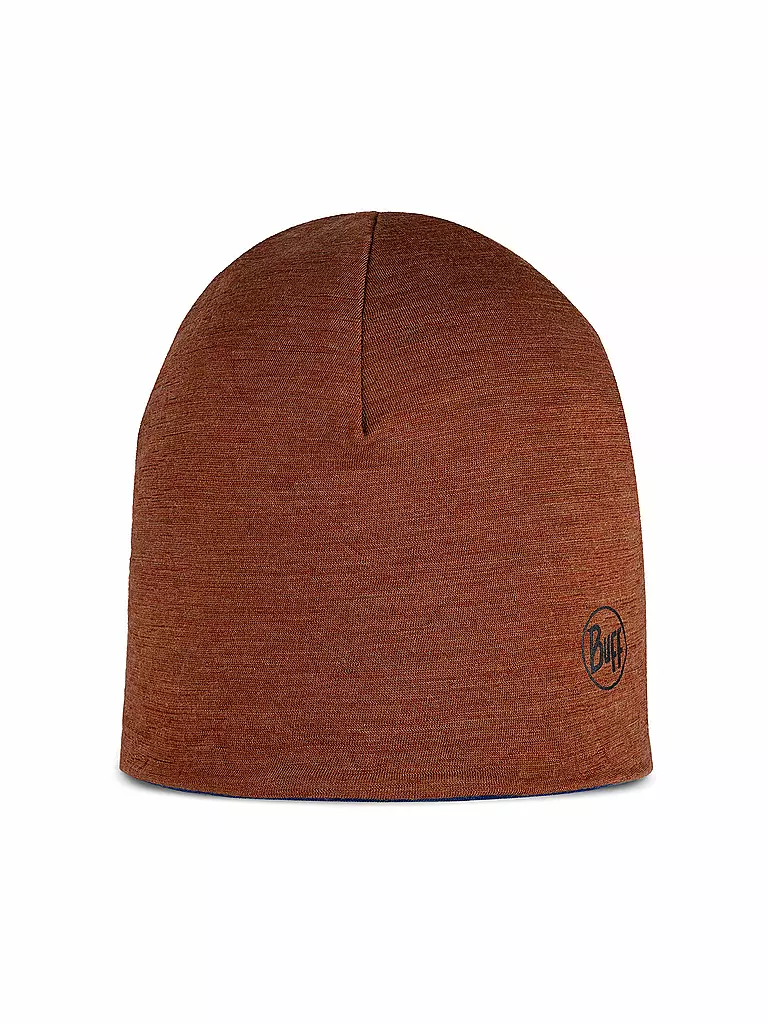 BUFF | Bonnet enfant réversible en mérinos léger | Bleu foncé